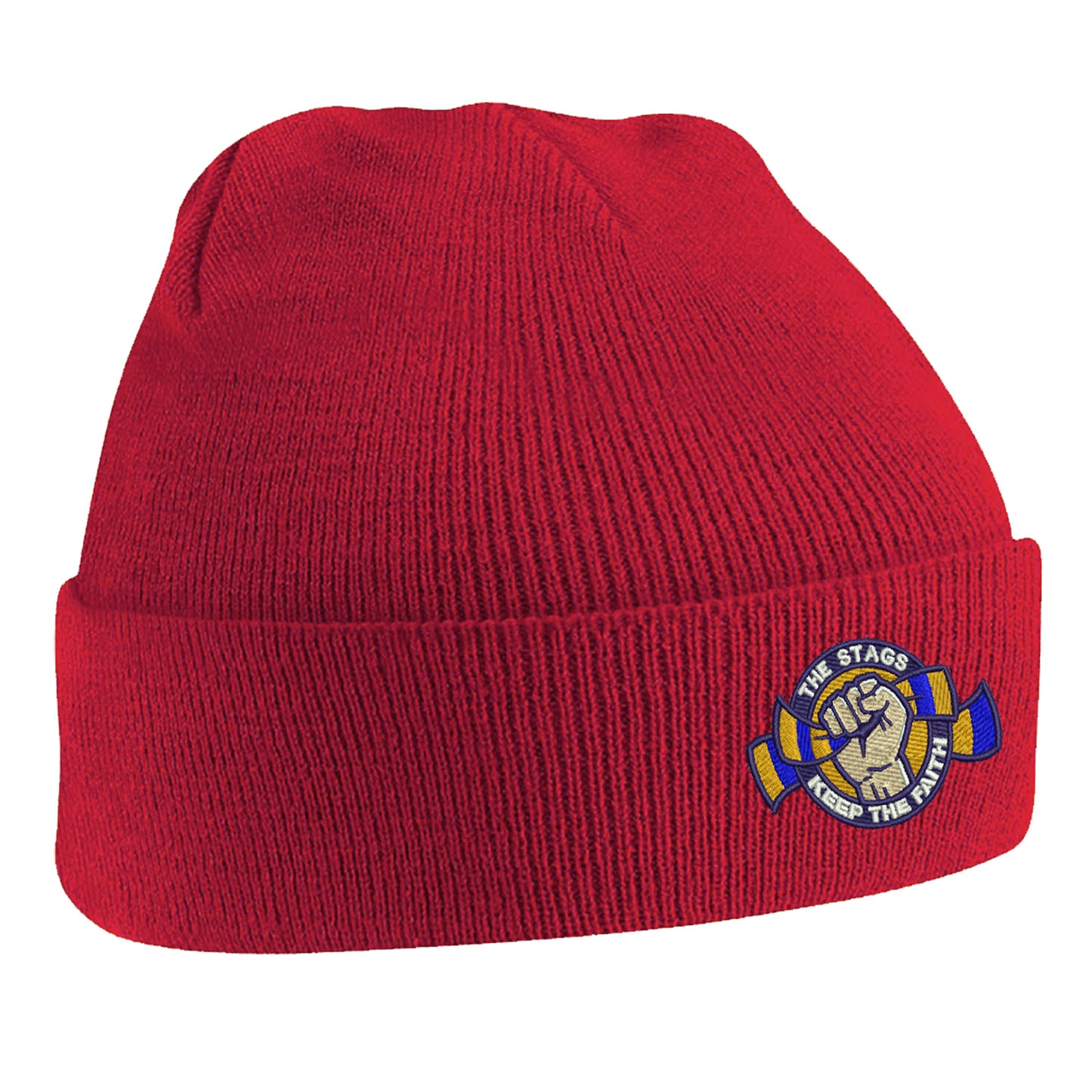 The Stags Keep The Faith Embroidered Beanie Hat