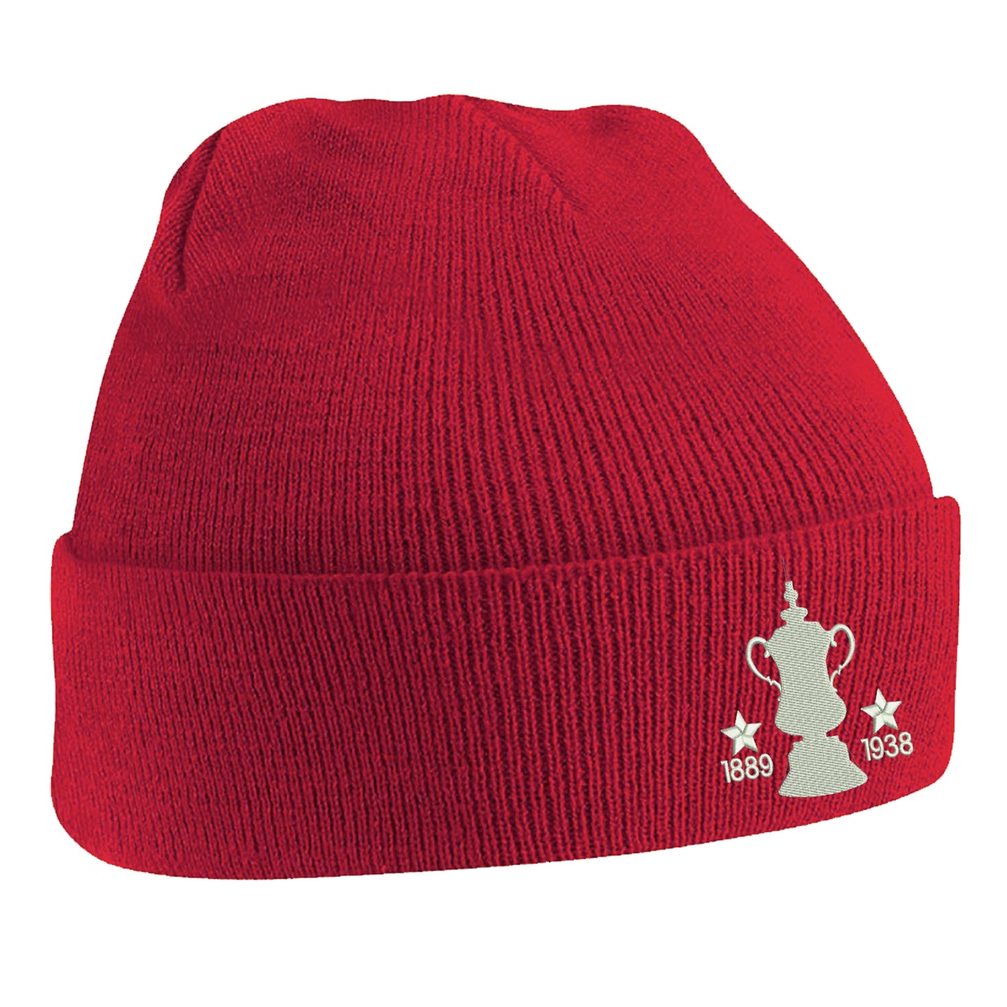 Retro Preston Two Time Cup Winners Embroidered Beanie Hat