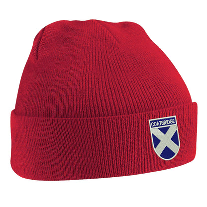 Coatbridge Flag of Scotland Shield Beanie Hat