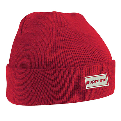 Supreme Embroidered Beanie Hat
