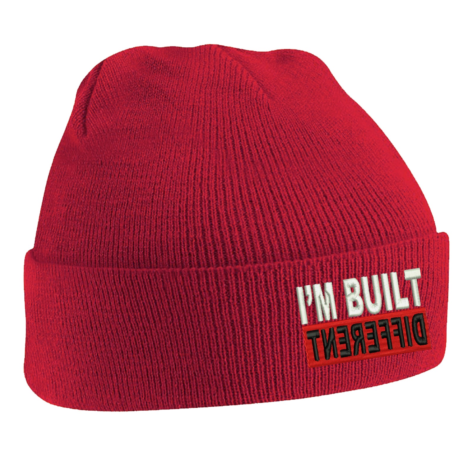 Hits Different Embroidered Beanie Hat