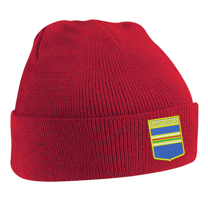 Retro Sampdoria 1960s Embroidered Beanie Hat