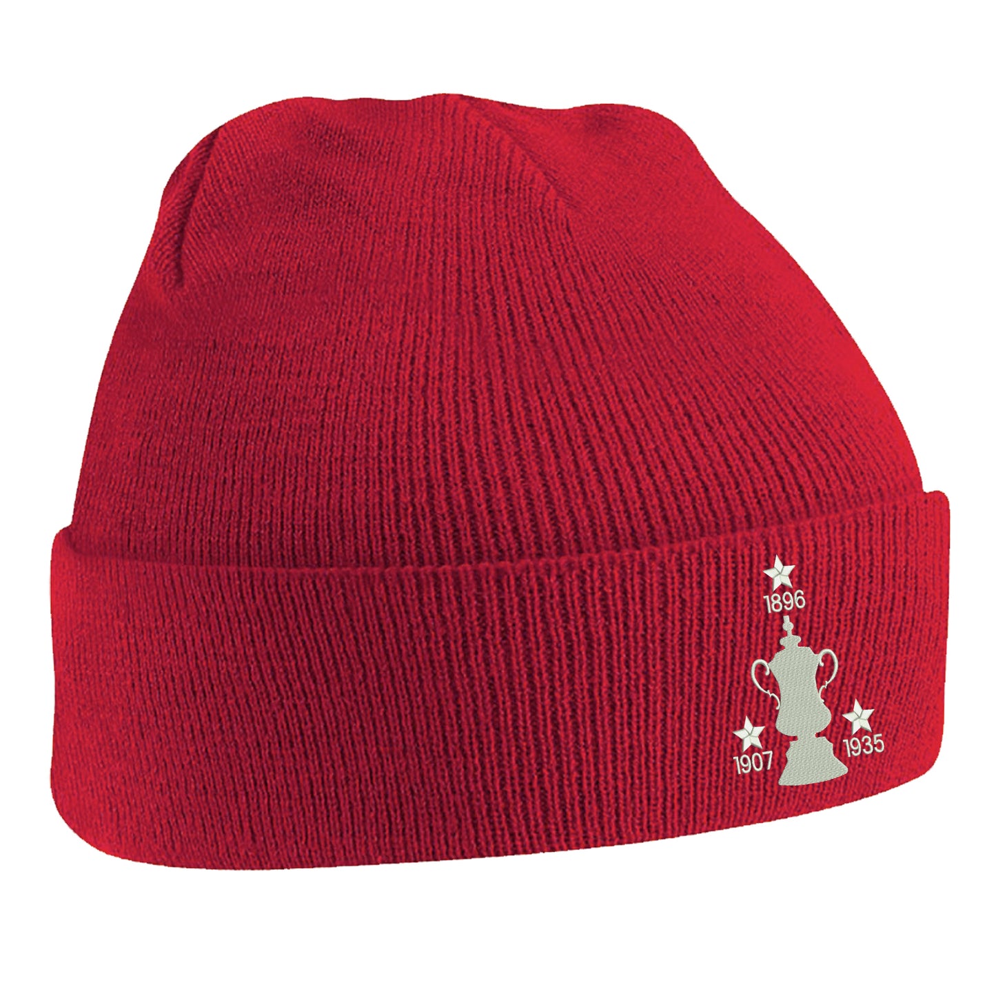 Retro Sheff Wed Three Time Cup Winners Embroidered Beanie Hat