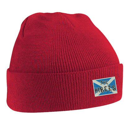 The Hibees Grunge Flag of Scotland Embroidered Beanie Hat