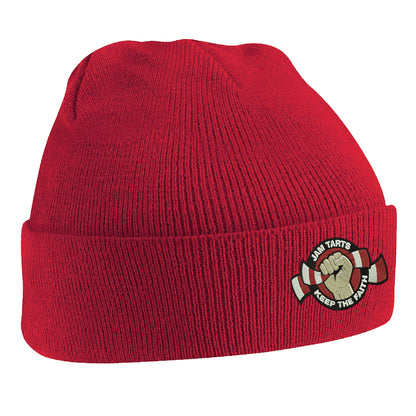 Jam Tarts Keep The Faith Embroidered Beanie Hat
