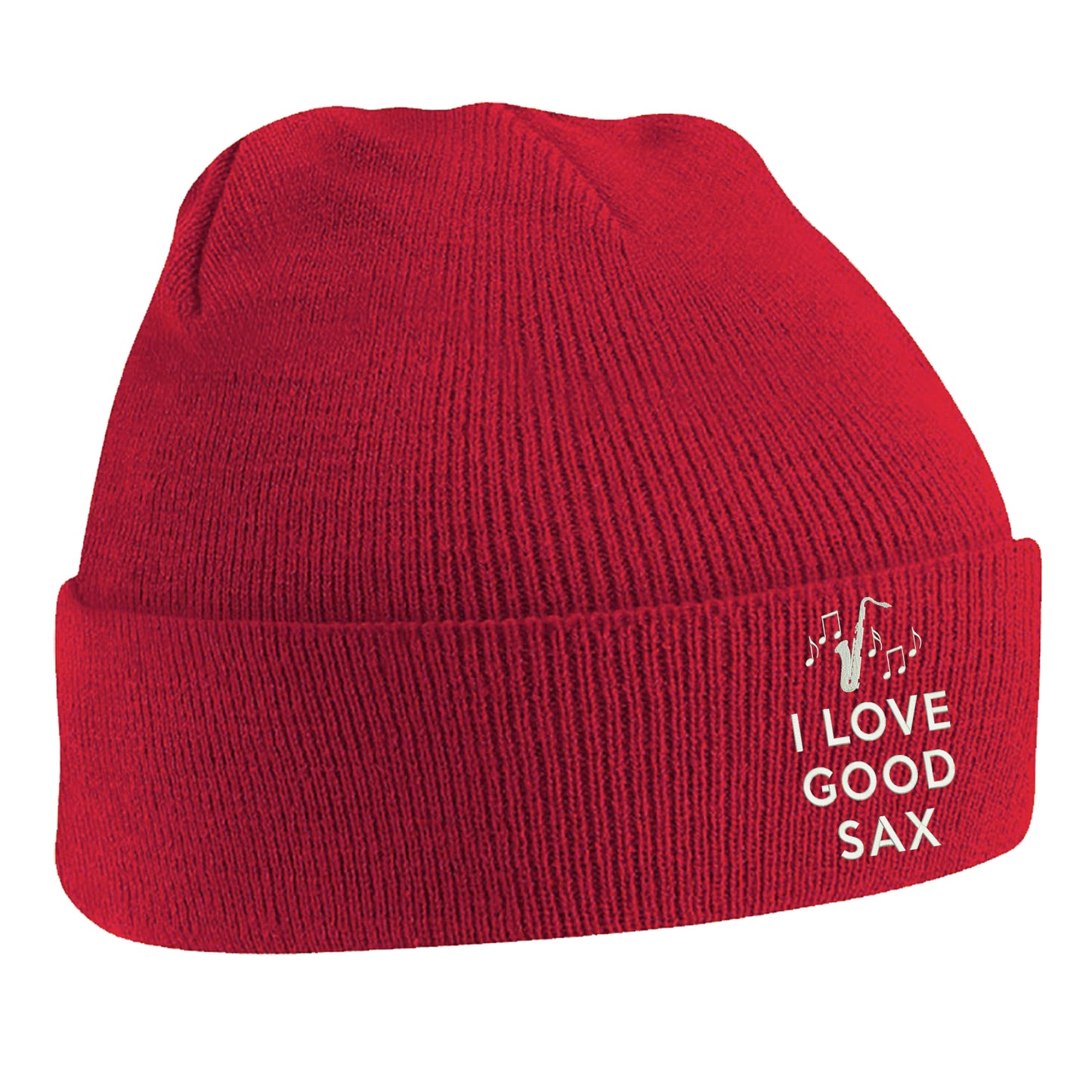 I Love Good Sax Beanie Hat
