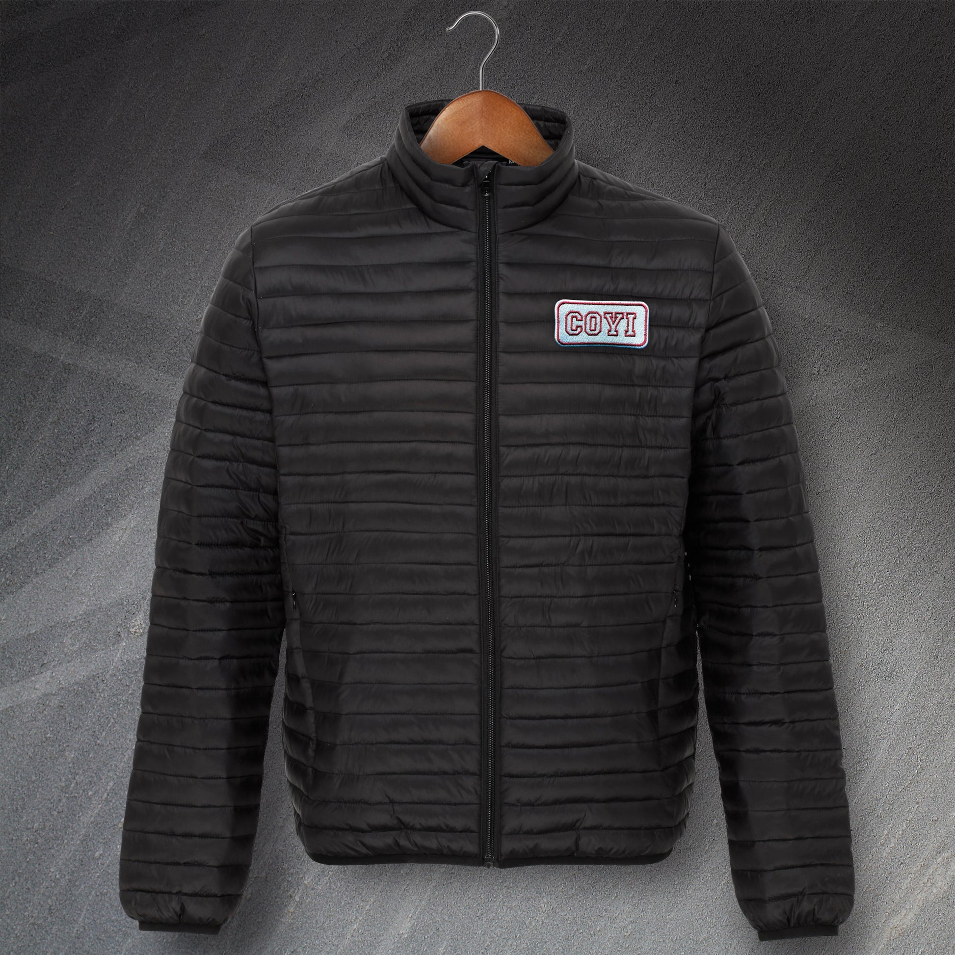 COYI Embroidered Fineline Padded Jacket