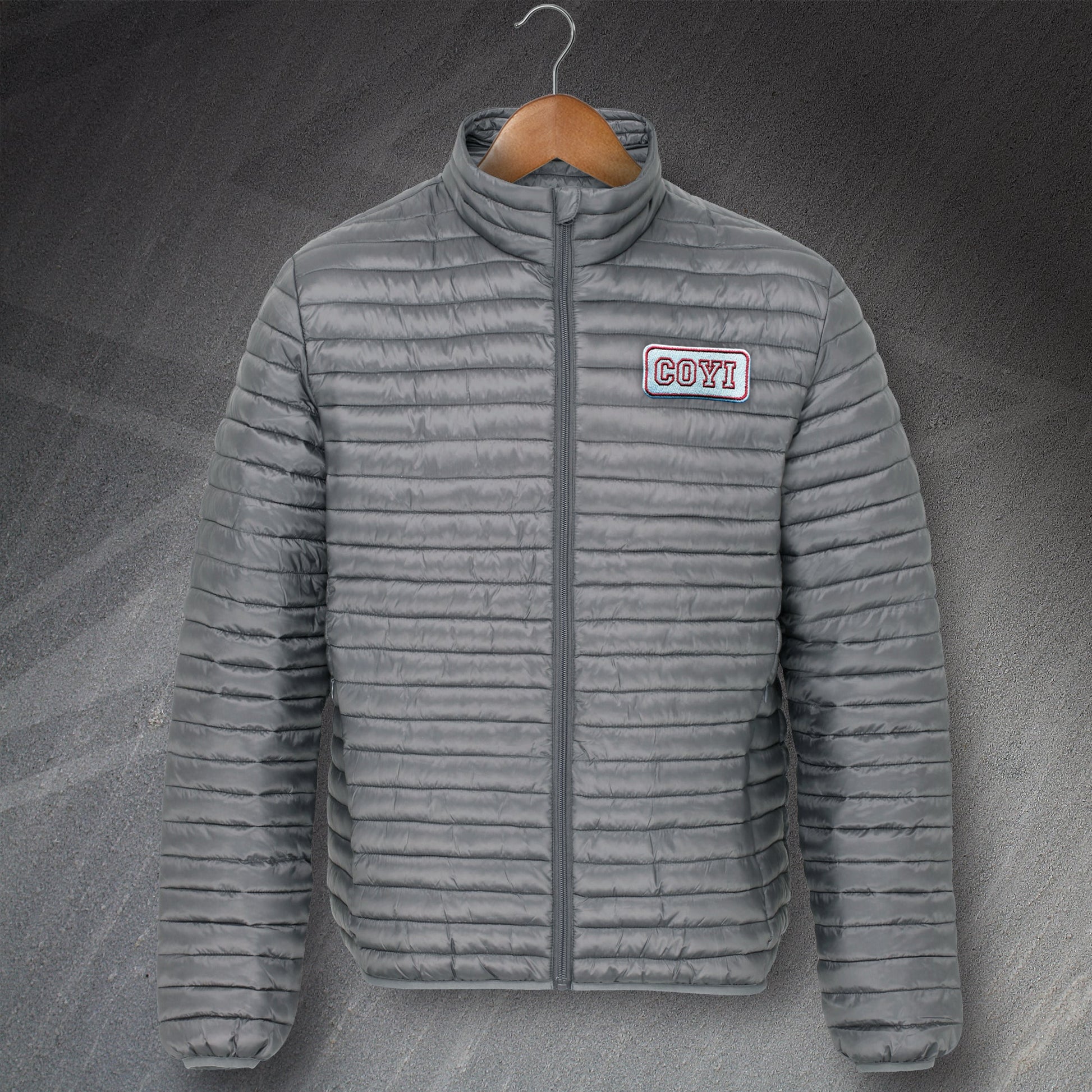 COYI Embroidered Fineline Padded Jacket