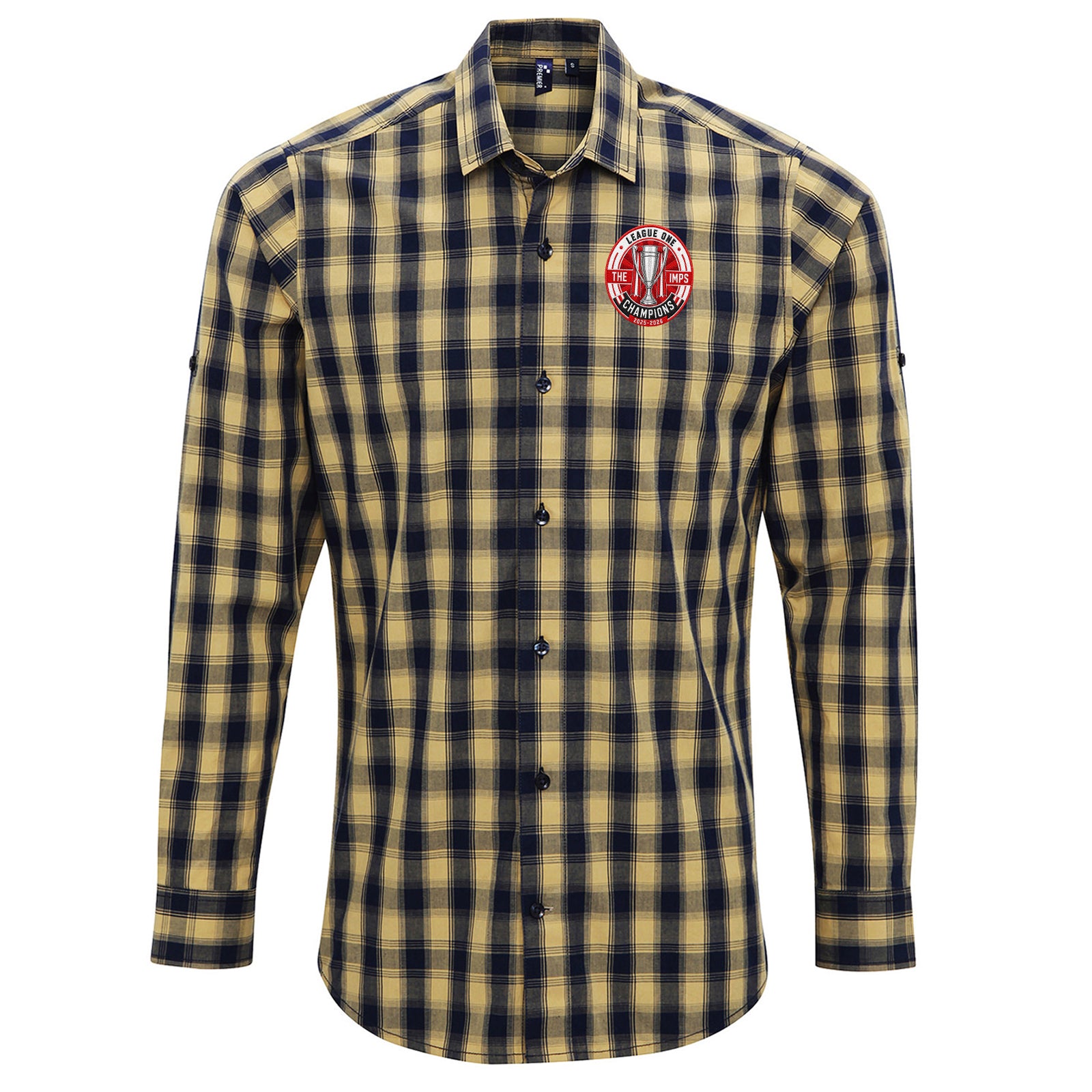 Lincoln City League One Champions Check Long Sleeve Shirt