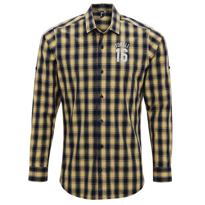 Sandro Tonali Tottenham Football Check Long Sleeve Shirt