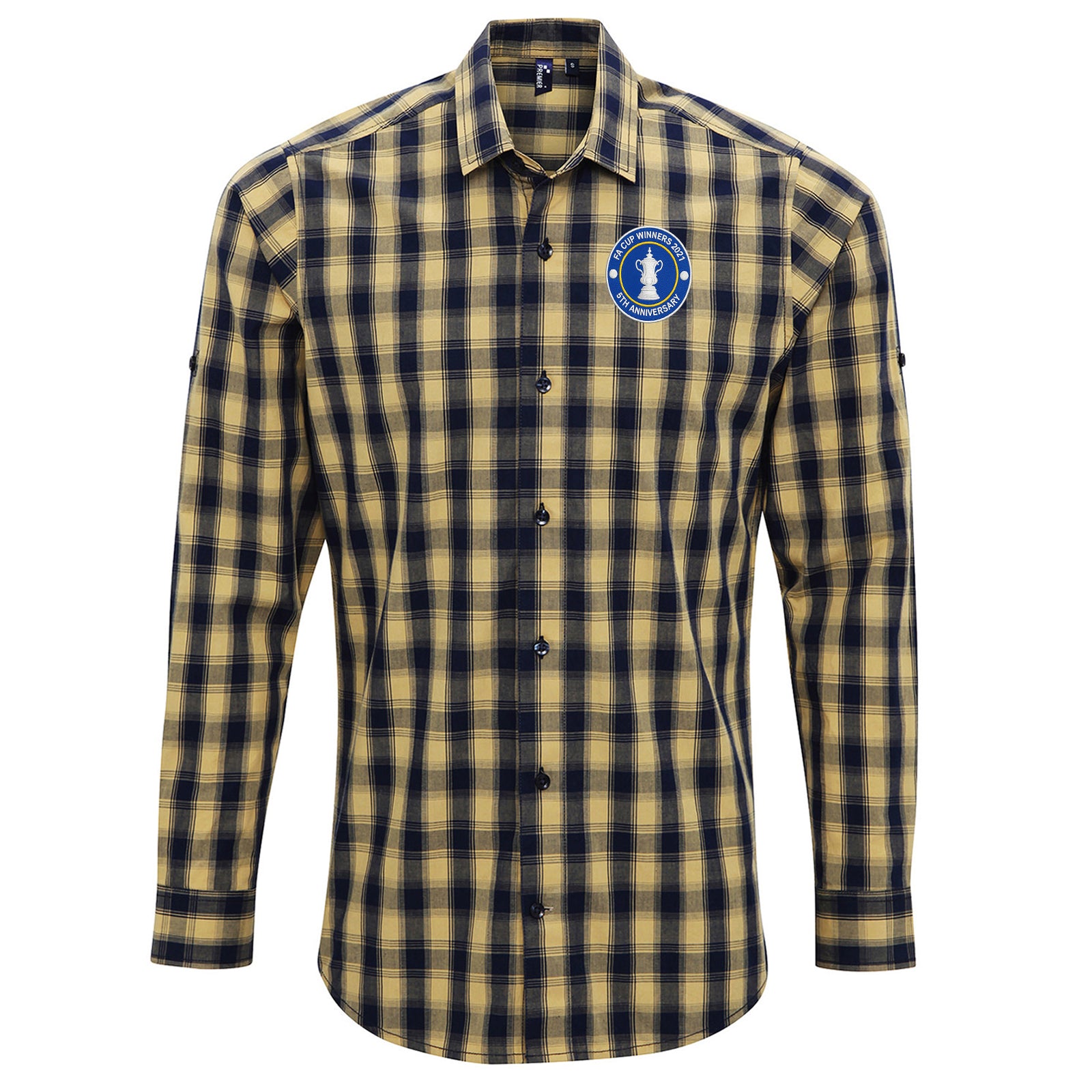 Vintage Leicester City Check Long Sleeve Shirt