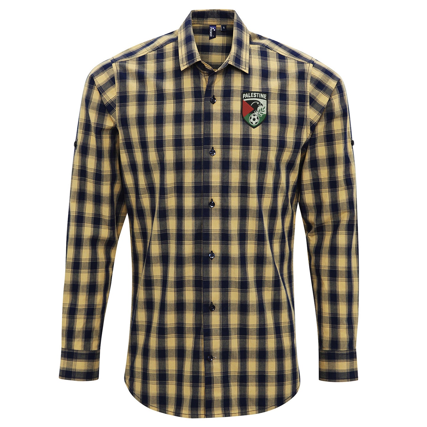 Palestine Football Check Long Sleeve Shirt 