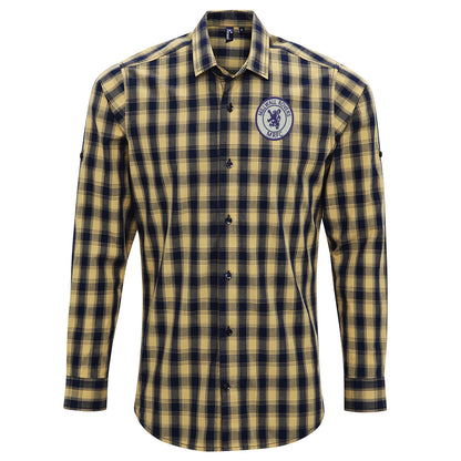 Classic Millwall Football Check Long Sleeve Shirt