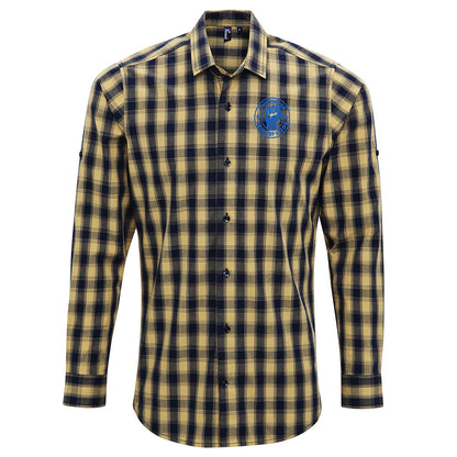 Leeds Rhinos Rugby League Check Long Sleeve Shirt