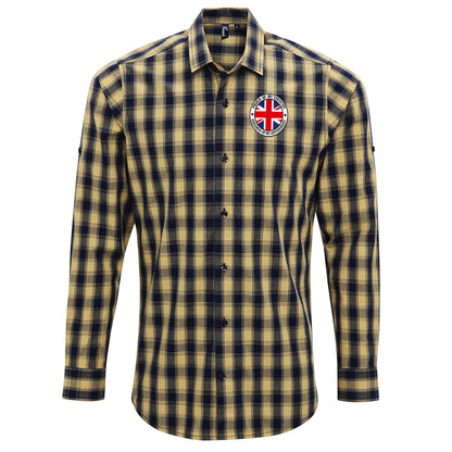Proud of My Country Ashamed of My Government Check Long Sleeve Shirt