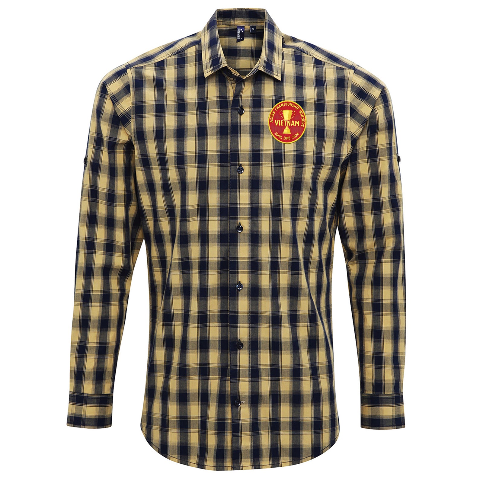 Vietnam Football Check Long Sleeve Shirt