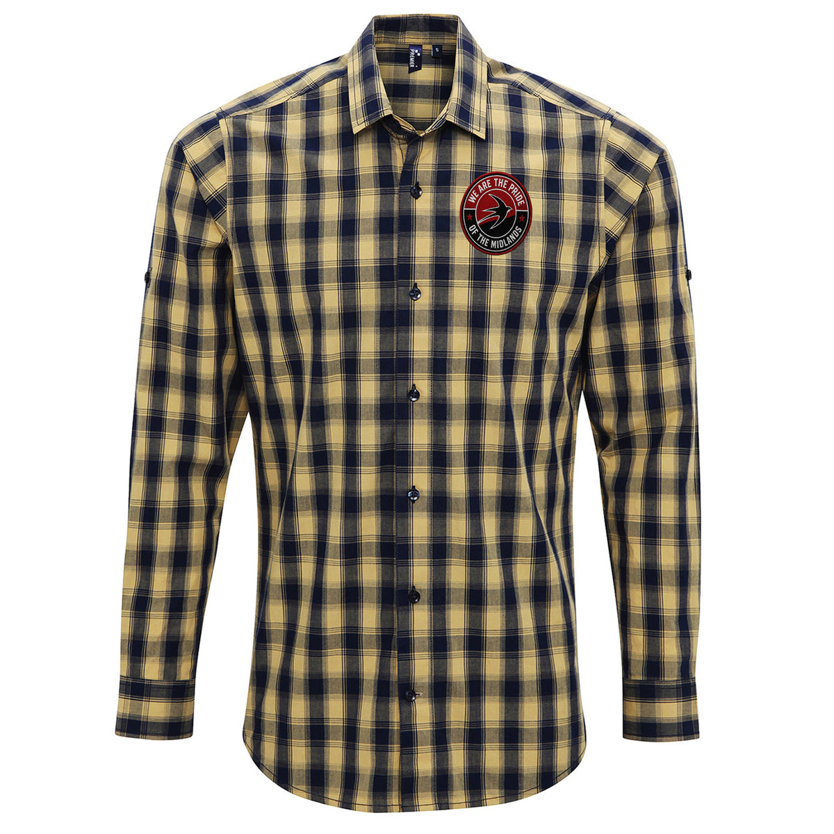 Walsall We Are The Pride of The Midlands Check Long Sleeve Shirt