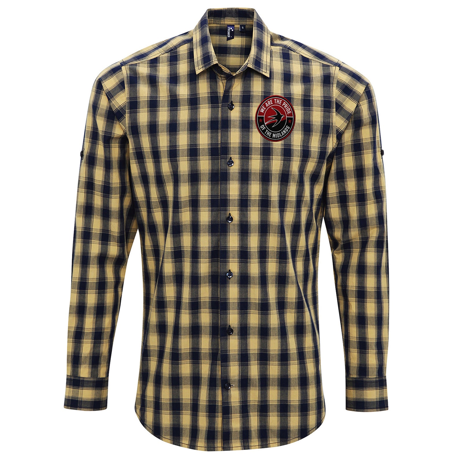 Walsall We Are The Pride of The Midlands Check Long Sleeve Shirt