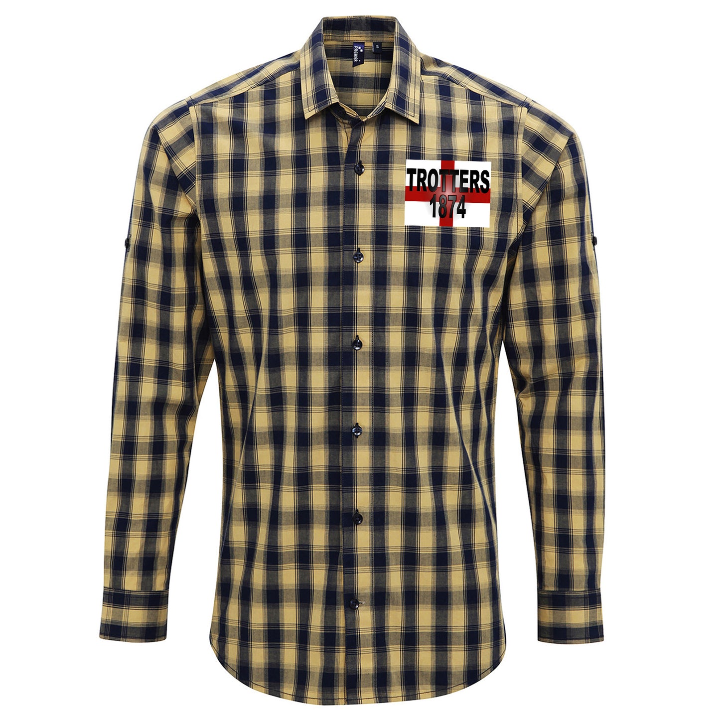 Trotters 1874 England Flag Check Shirt