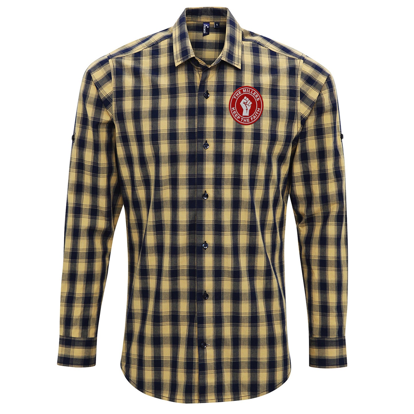 Rotherham United The Millers Football Fans Check Long Sleeve Shirt
