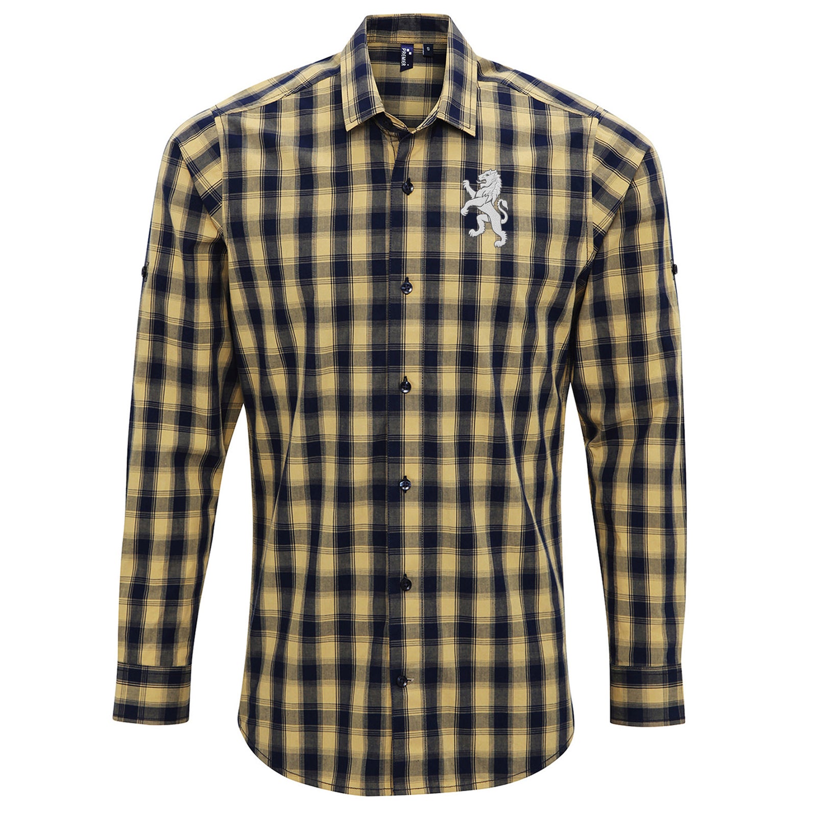 Retro Scotland 1872 Football Check Long Sleeve Shirt
