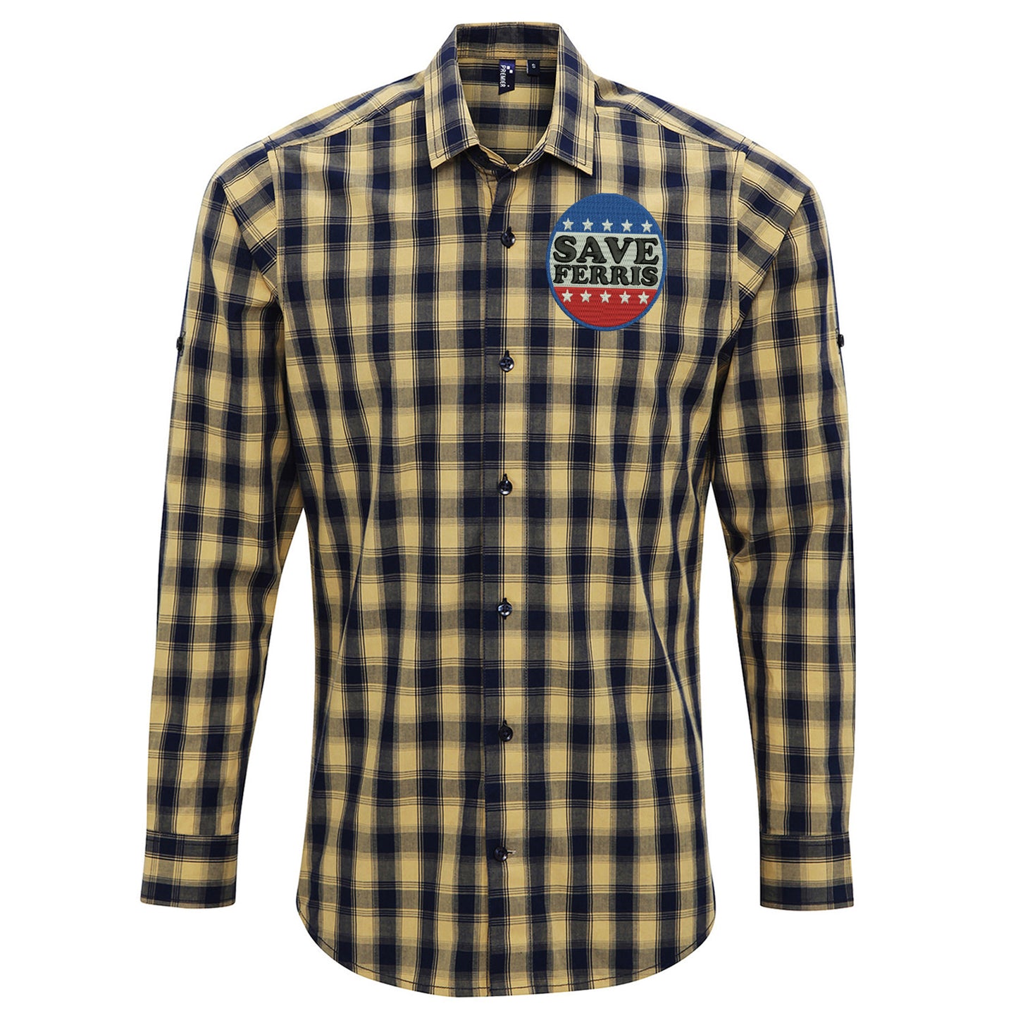 Save Ferris Punk Rock Check Long Sleeve Shirt