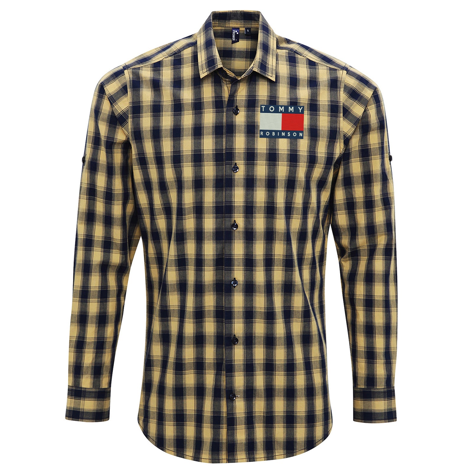 Tommy Robinson Check Long Sleeve Shirt
