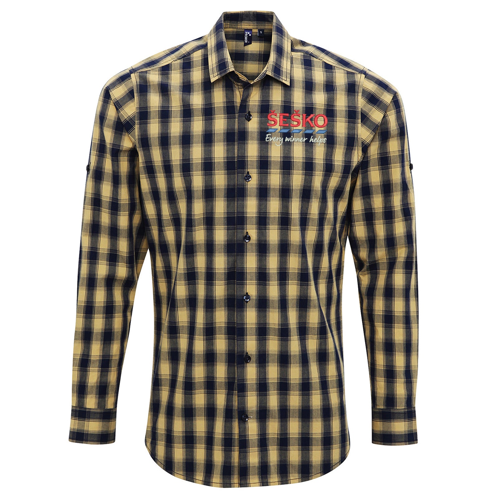 Benjamin Sesko Man Utd Check Long Sleeve Shirt