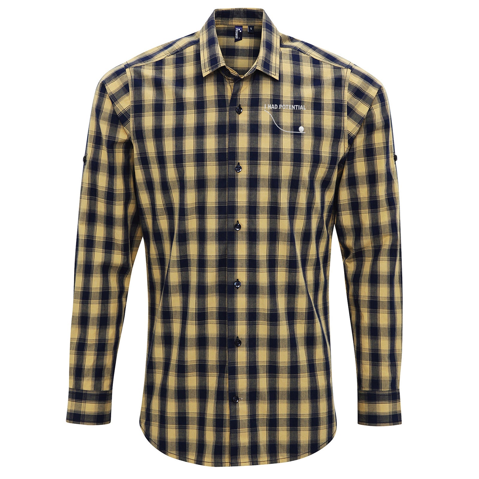 I Had Potential Check Long Sleeve Shirt