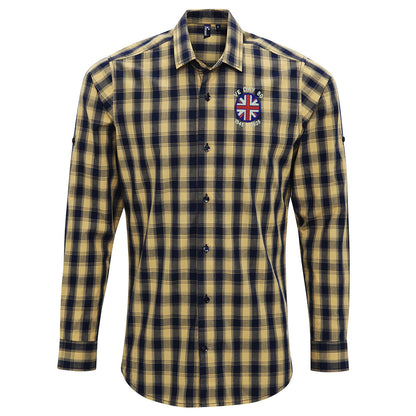 VE Day 80 1945-2025 Check Long Sleeve Shirt 