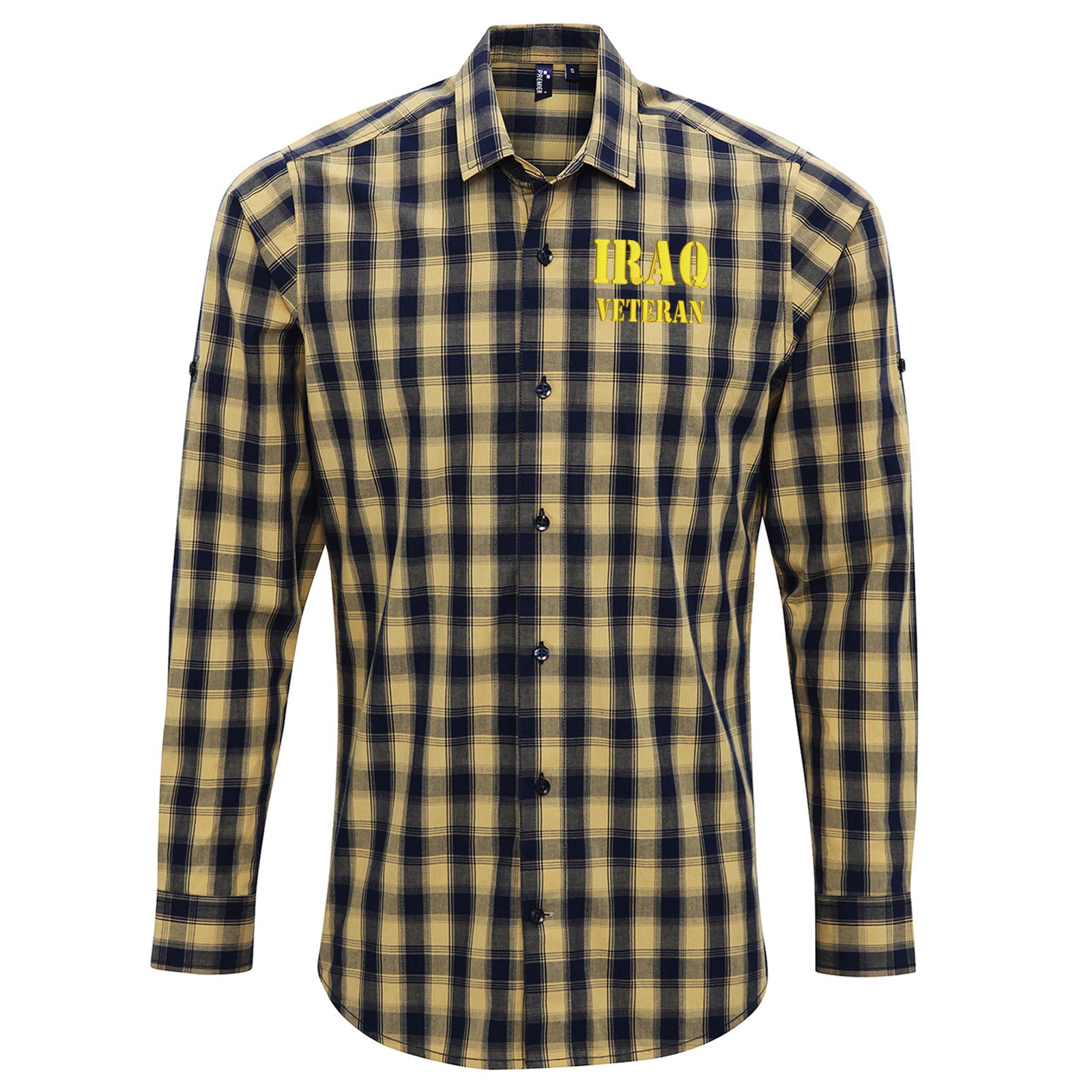 Iraq Veteran Check Long Sleeve Shirt