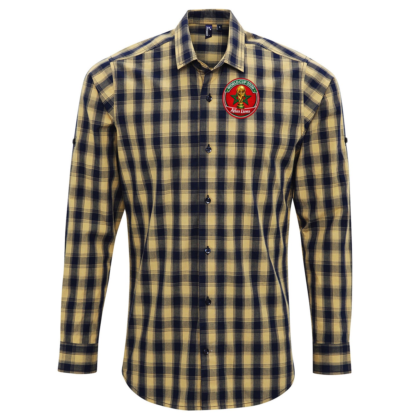 Morocco World Cup 2026 Check Long Sleeve Shirt