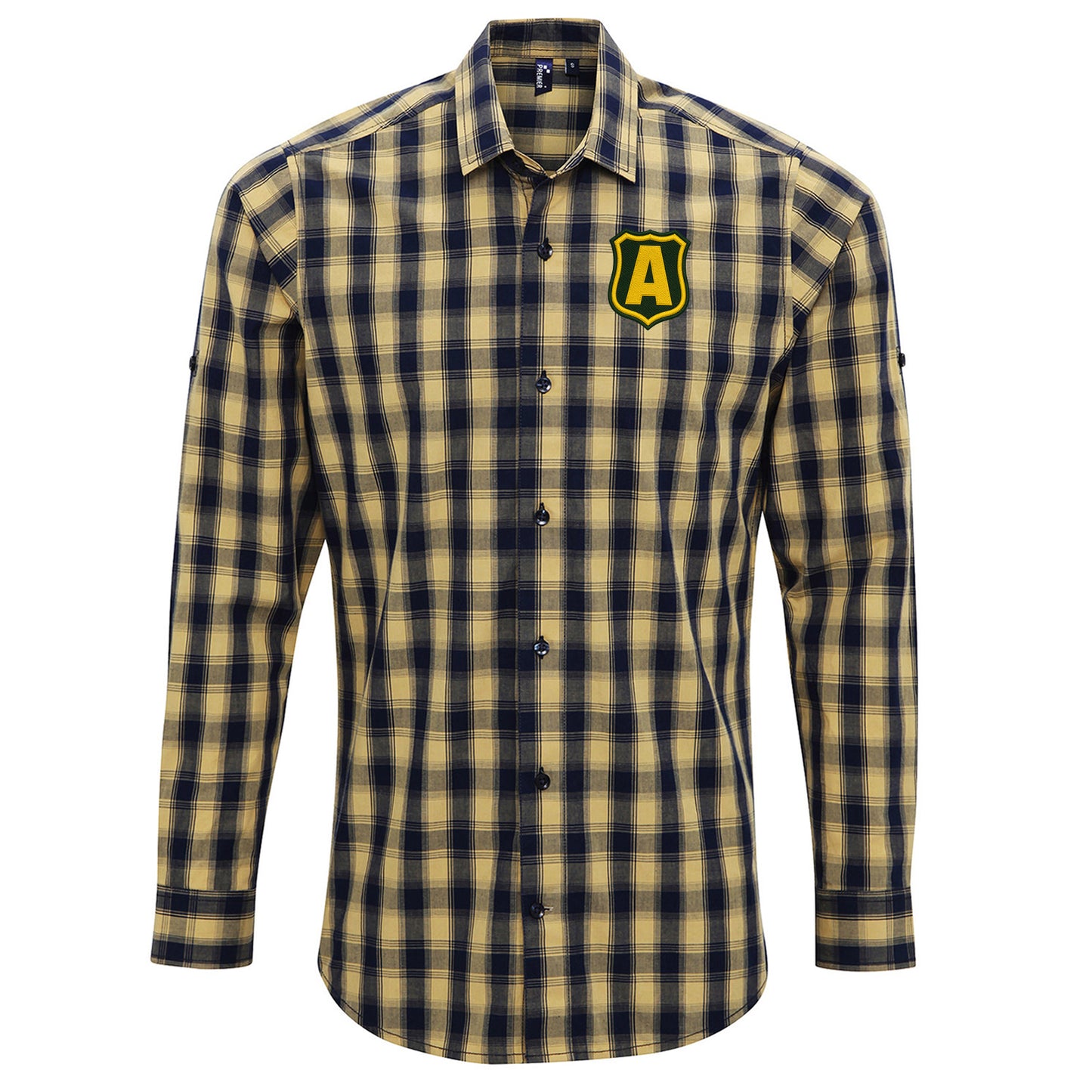 Retro Australia Soccer Check Long Sleeve Shirt 