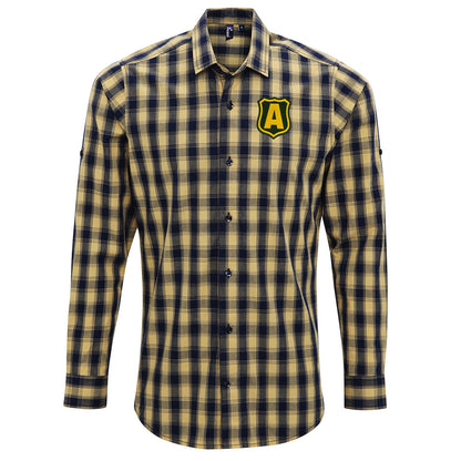 Retro Australia Soccer Check Long Sleeve Shirt 