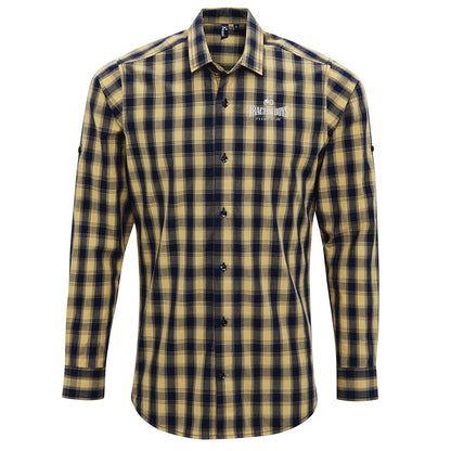 Ipswich Town FC Football Check Long Sleeve Shirt 