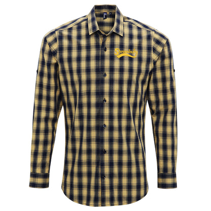 Shrewsbury Embroidered Long Sleeve Mulligan Check Shirt