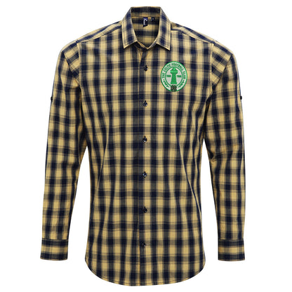Retro Celtic Centenary Check Long Sleeve Shirt