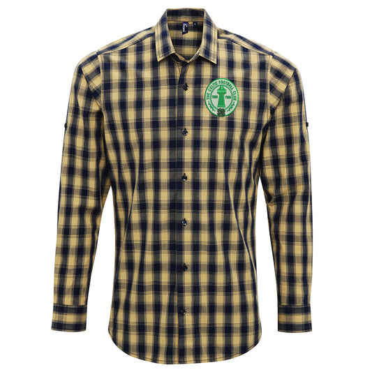 Retro Celtic Centenary Check Long Sleeve Shirt
