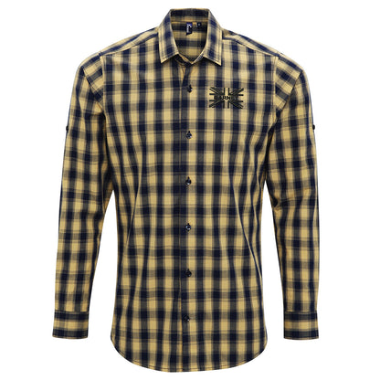 Barnet FC flag Check Long Sleeve Shirt 