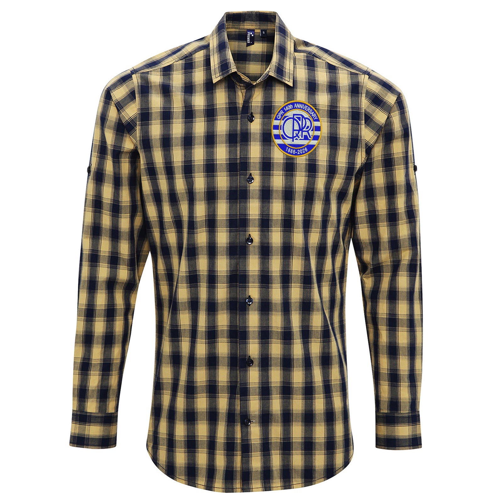 QPR Classic Football Check Long Sleeve Shirt