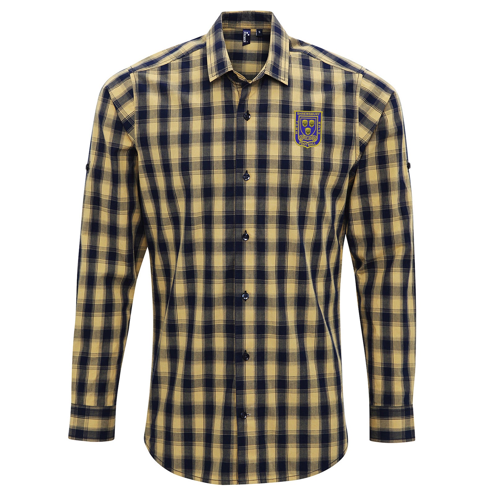 Shrewsbury 1970 Embroidered Long Sleeve Check Shirt