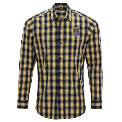 Shrewsbury 1970 Embroidered Long Sleeve Check Shirt