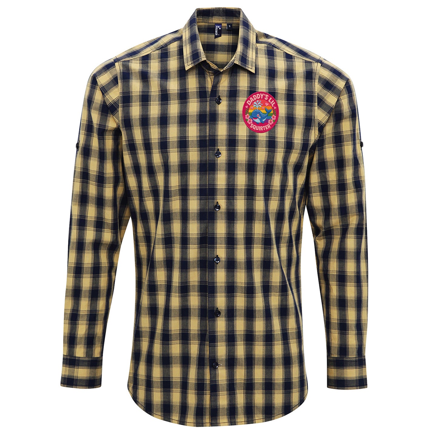 Daddy’s Lil Squirter Check Long Sleeve Shirt