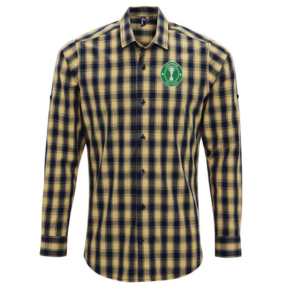 Celtic 2025 Champions Check Long Sleeve Shirt