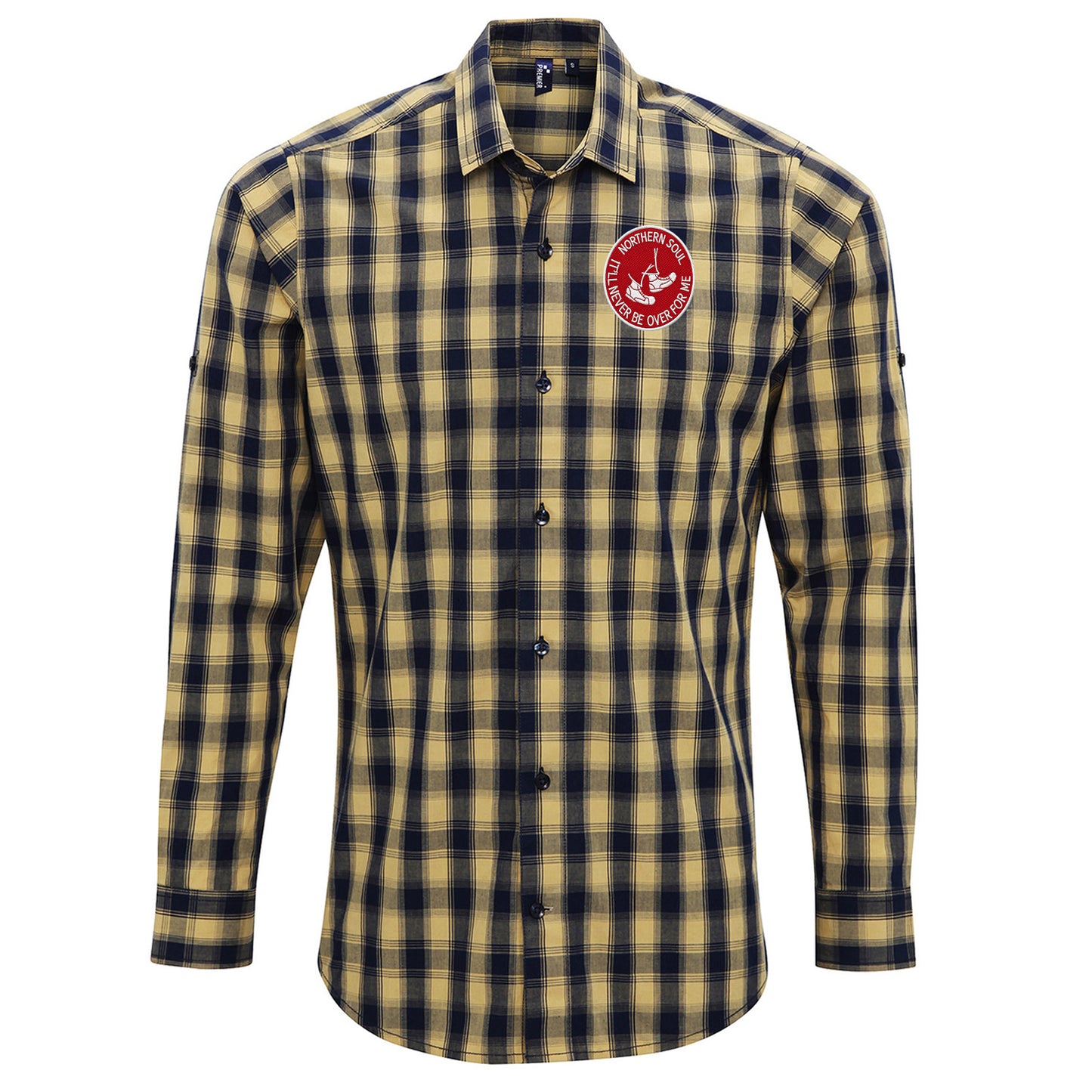 Northern Soul It'll Never Be Over for Me Check Long Sleeve Shirt