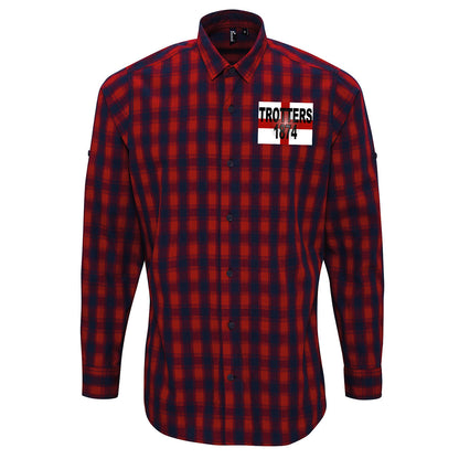 Trotters 1874 England Flag Check Shirt