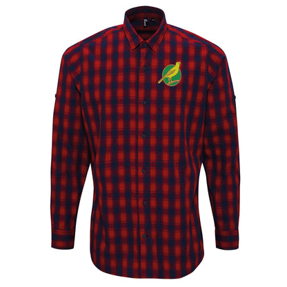 Norwich City FC Football Check Long Sleeve Shirt