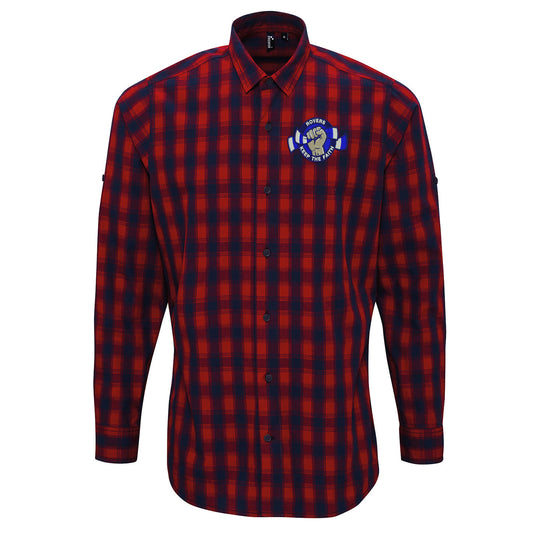 Rovers Keep The Faith Long Sleeve Mulligan Check Shirt