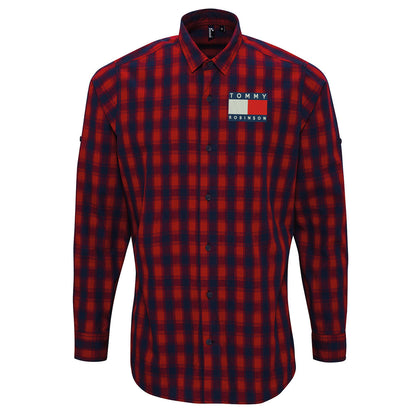 Tommy Robinson Check Long Sleeve Shirt