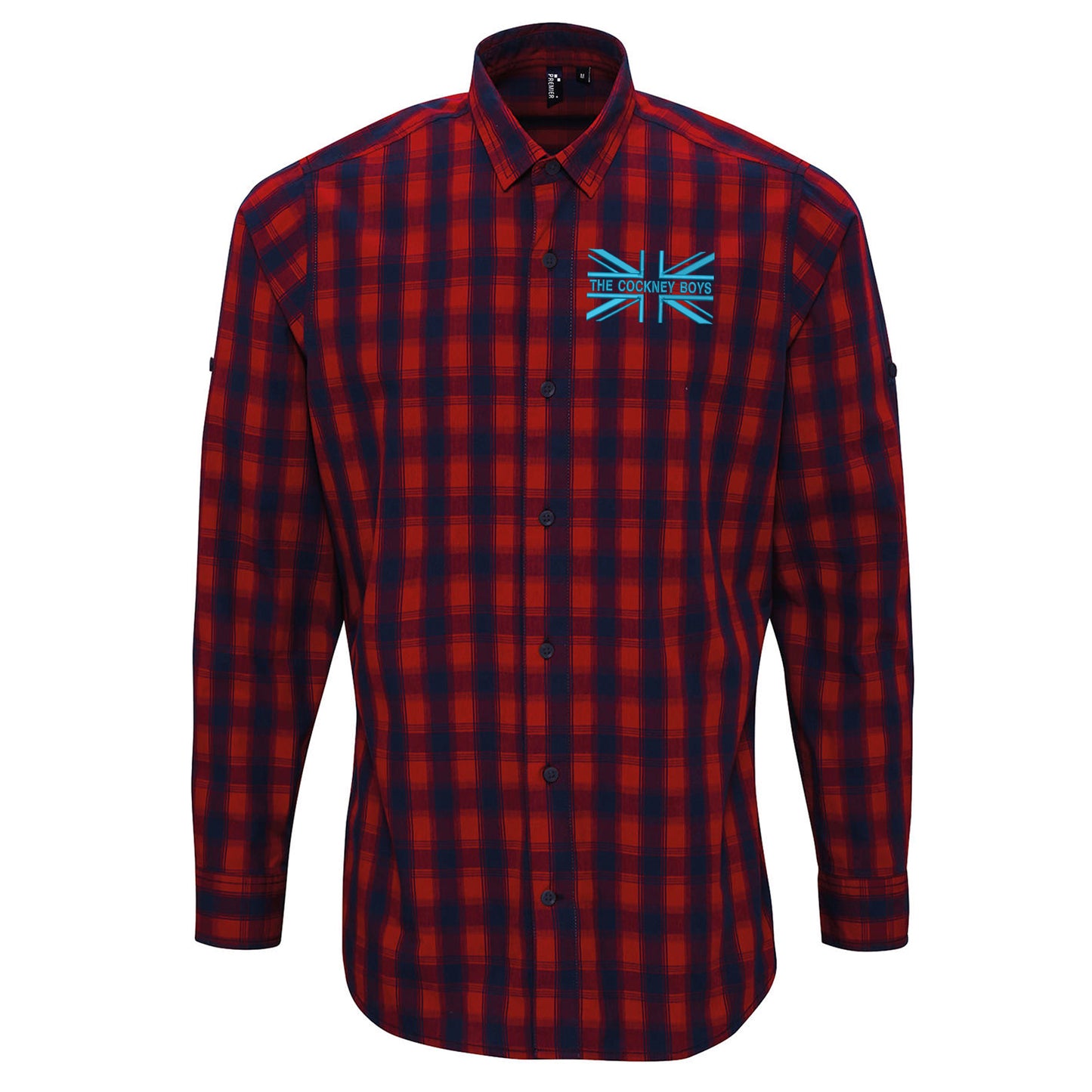 The Cockney Boys Union Jack Embroidered Long Sleeve Mulligan Check Shirt